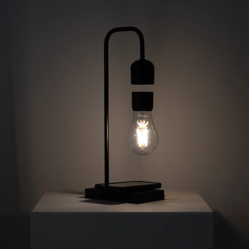 LeviLume | Schwebende LED-Lampe mit Wireless-Ladestation