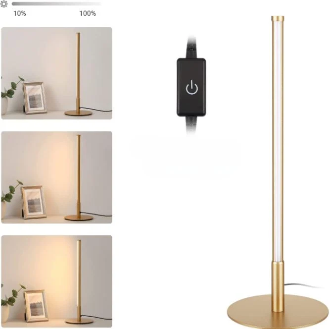 AureaGold | Elegante LED-Tischlampe mit Touch-Dimmer
