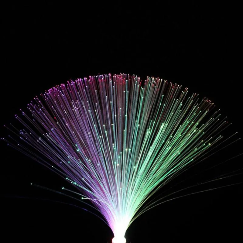 Bunte Glasfaser Lampe mit LED Farbwechsel