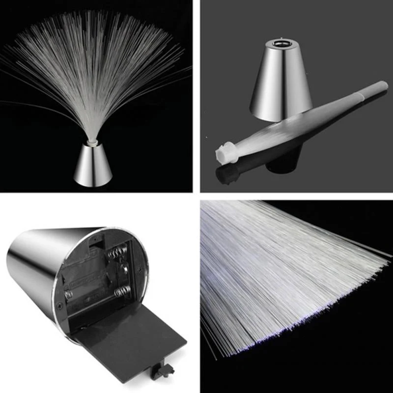 Bunte Glasfaser Lampe mit LED Farbwechsel