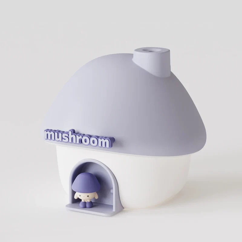 Nachtlicht & Luftbefeuchter Pilzhaus – LED, USB, Aroma