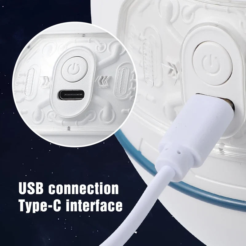 Nachtlicht & Luftbefeuchter Astronaut – USB, LED, 220ml