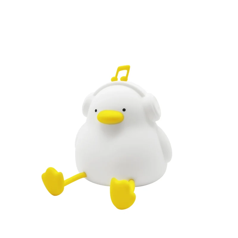 Nachtlicht Ente Chill – Touch, USB, Silikon, Timer