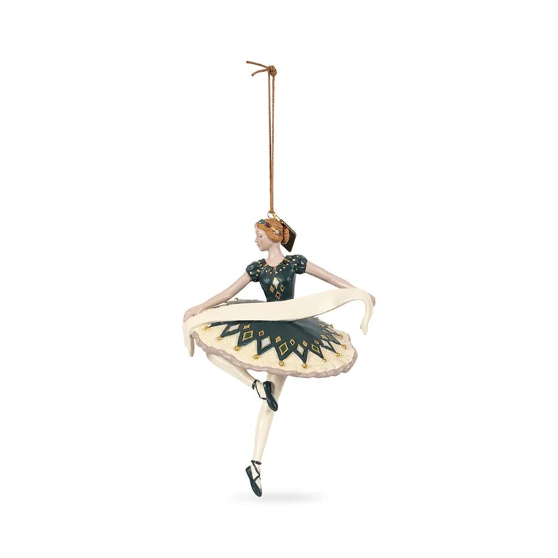 Weihnachtsanhänger Ballerina Harlekin in Multicolor