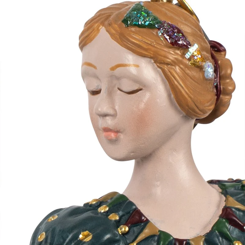 Weihnachtsanhänger Ballerina Harlekin in Multicolor