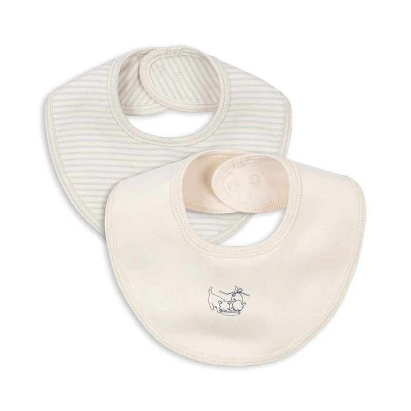 Fanga Fio 2er-Pack Lätzchen in Stripe/Blue Mix