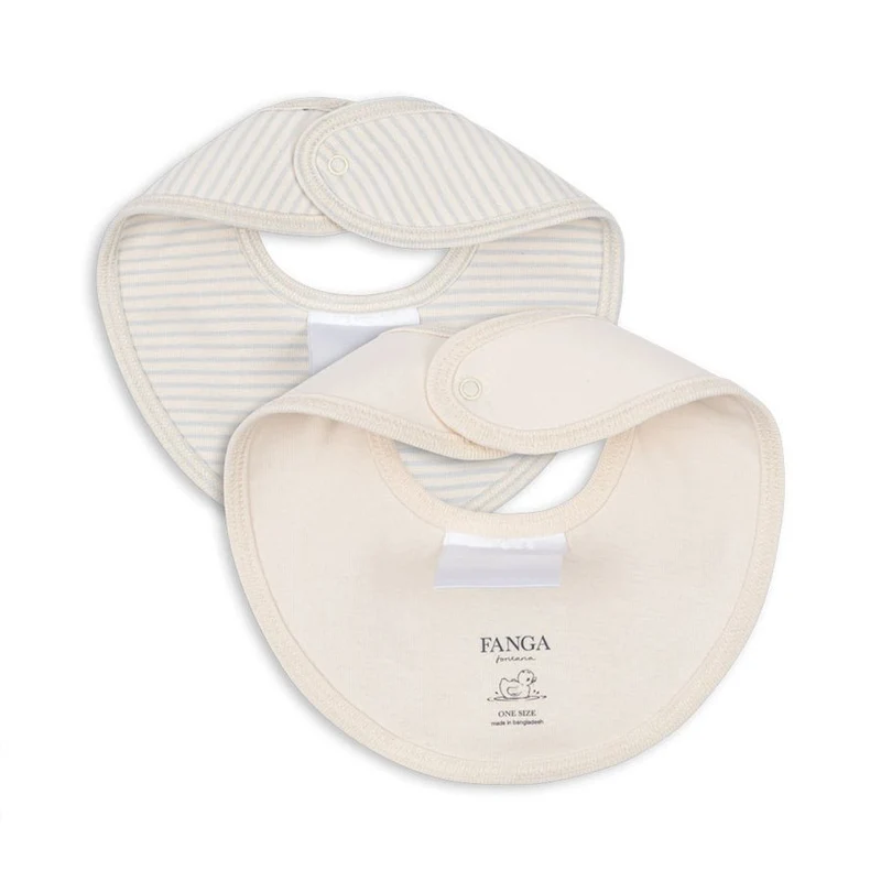 Fanga Fio 2er-Pack Lätzchen in Stripe/Blue Mix