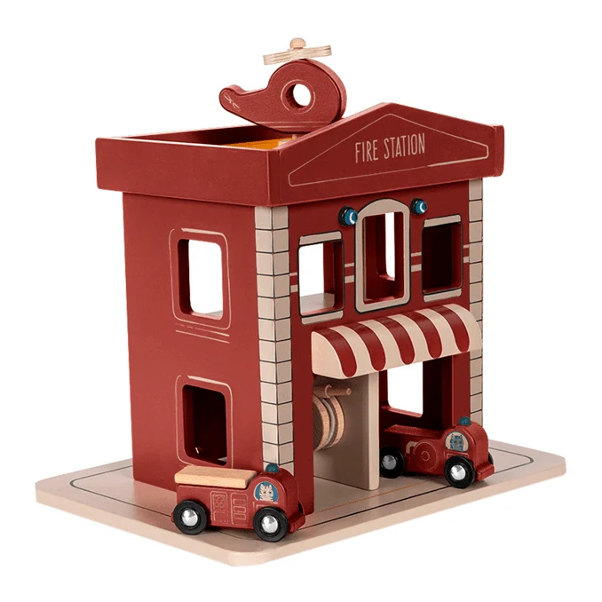 Feuerwehrstation aus Holz