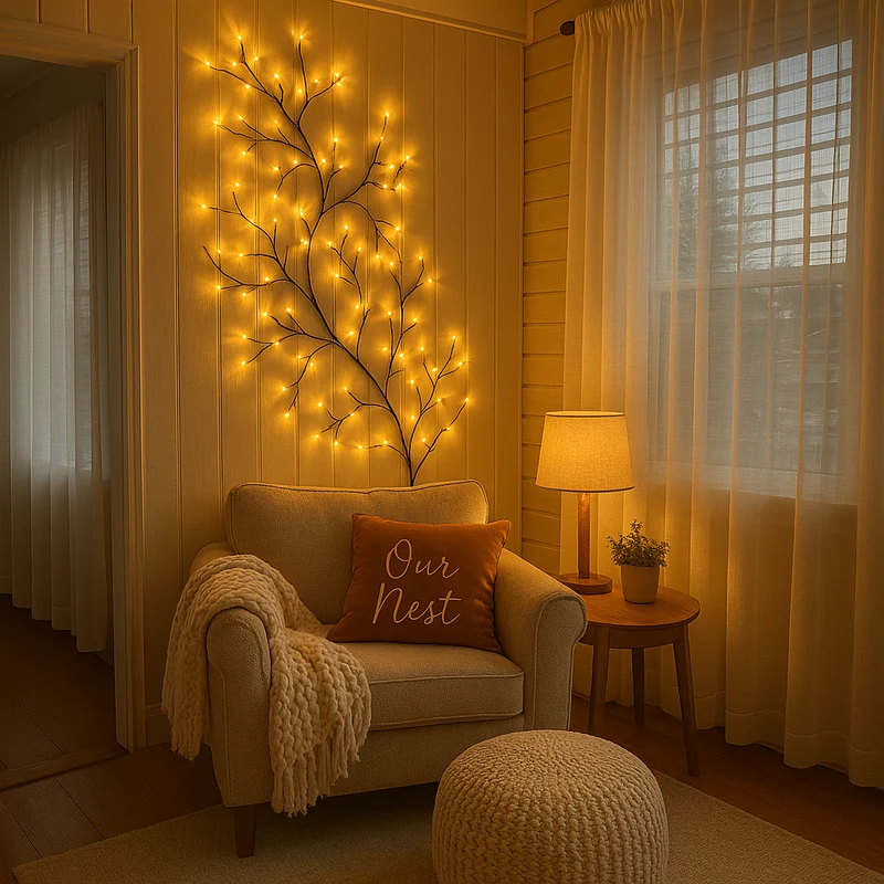 Vinia | LED Wandleuchte mit Leuchtzweigen