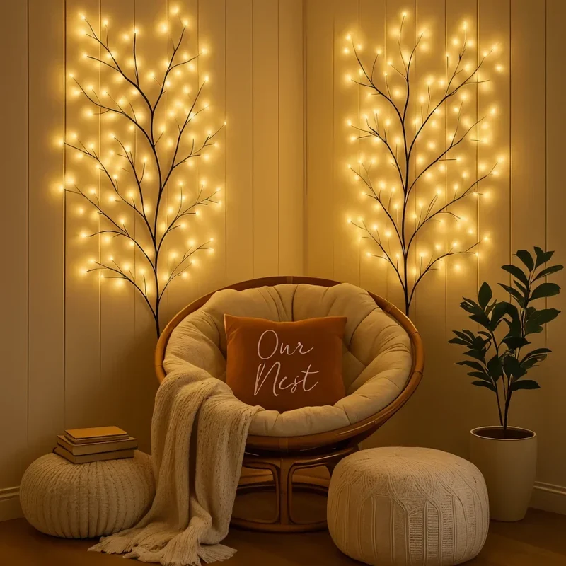 Vinia | LED Wandleuchte mit Leuchtzweigen
