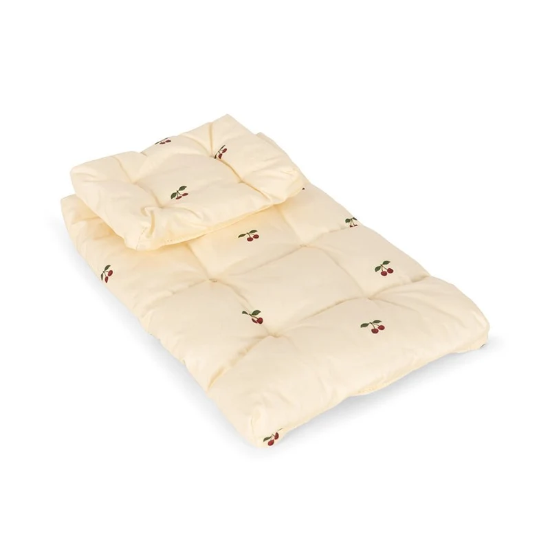 Babypuppen-Pflegeset im Koffer in Pink Check