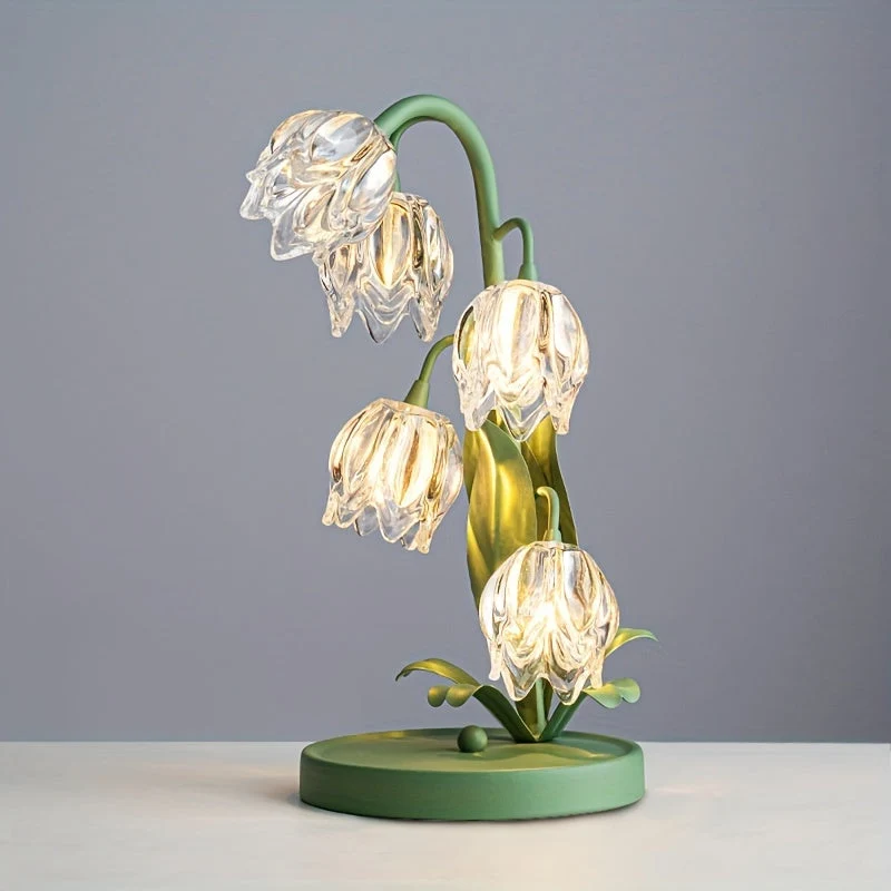 Bloomora | Art Deco LED-Tischleuchte mit Blumendesign