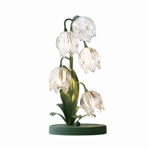 Bloomora | Art Deco LED-Tischleuchte mit Blumendesign