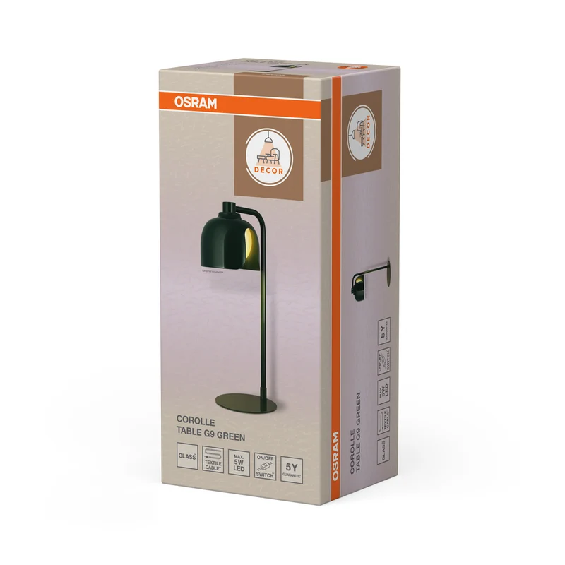 OSRAM DECOR Corolle Tischleuchte G9 Grün