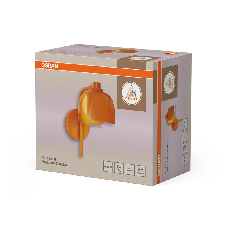 OSRAM DECOR Corolle Wandleuchte G9 Orange
