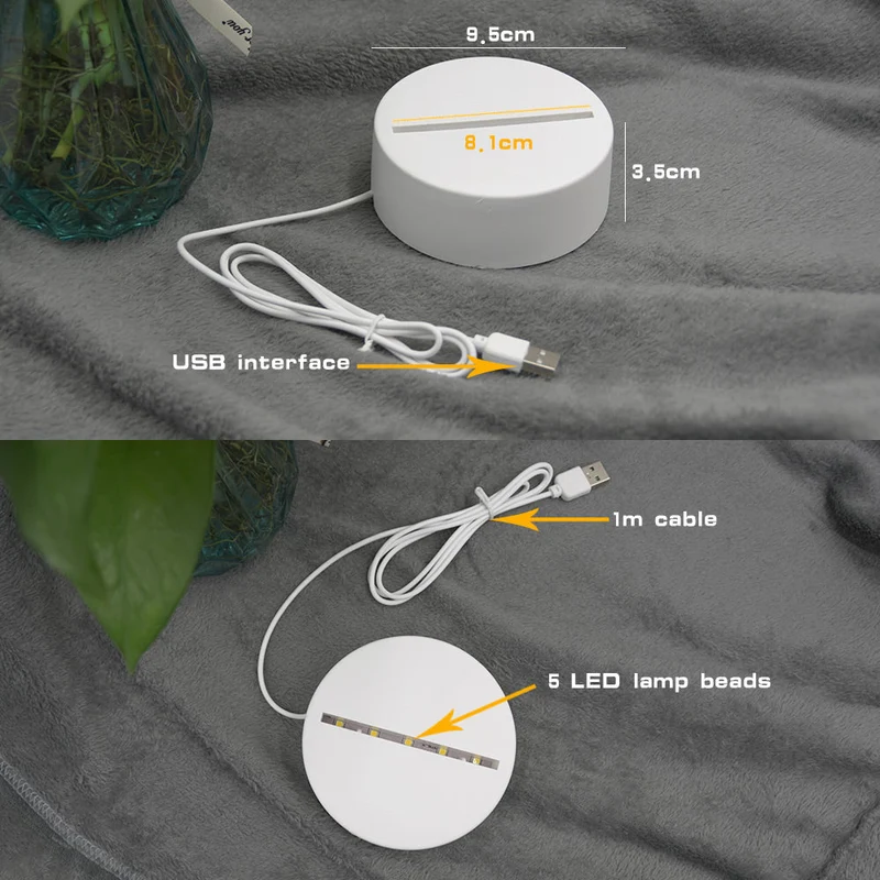 DIY Diamond Painting Eule LED Lampe