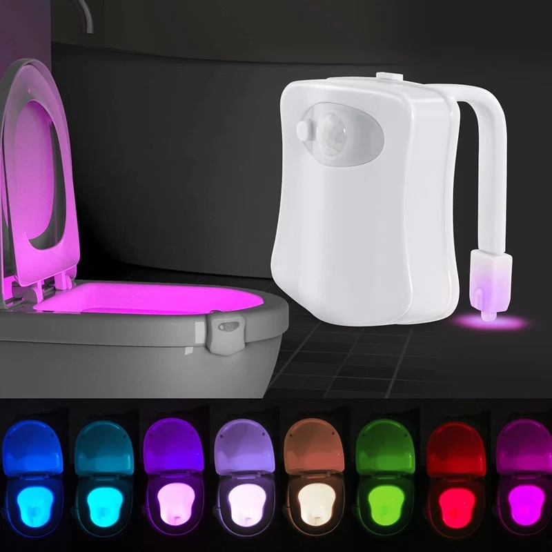 LED WC Licht mit Bewegungsmelder Farbwechsel