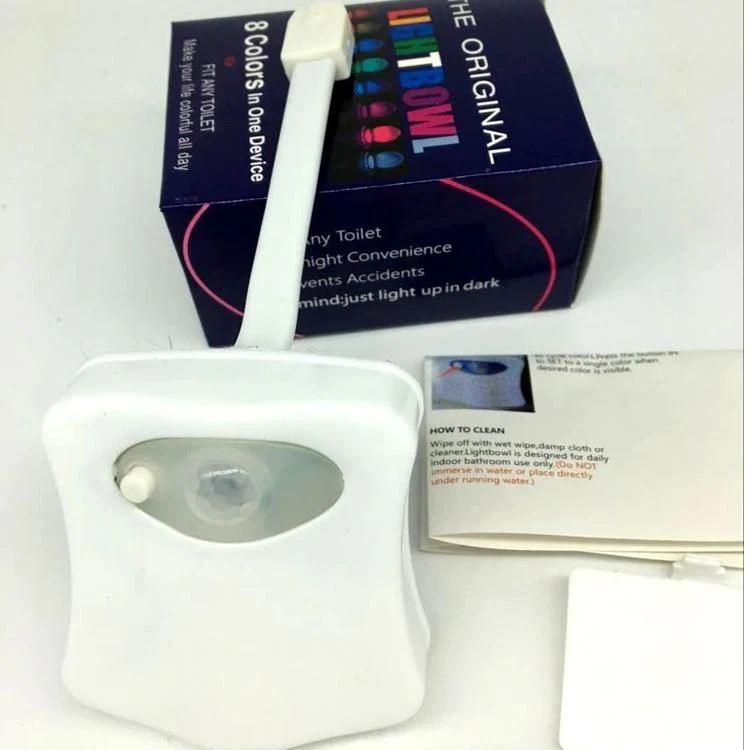 LED WC Licht mit Bewegungsmelder Farbwechsel