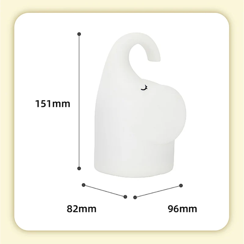 Elefant Nachttischlampe für Kinder Silikon