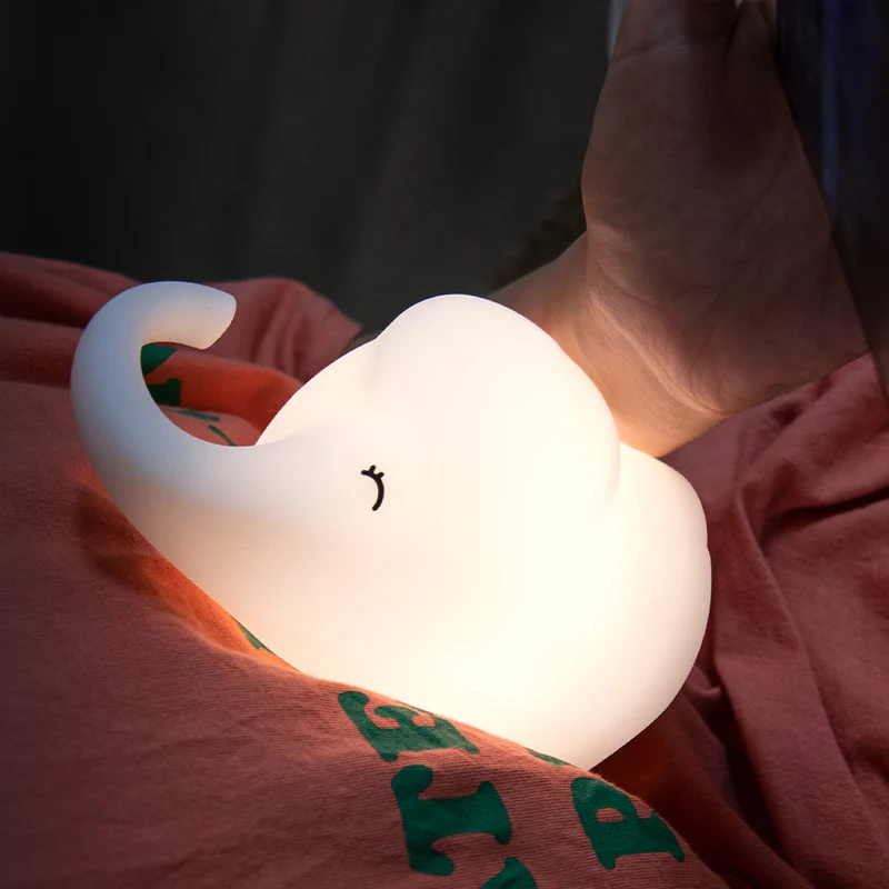 Elefant Nachttischlampe für Kinder Silikon