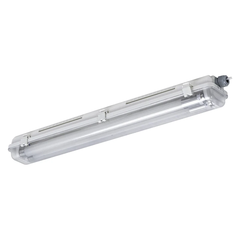 OSRAM SUBMARINE® NATURE LOOP Feuchtraum-Leuchte mit LED-Röhre, weiß, 14W, 1600lm, kaltweiß, staubdicht, strahlwassergeschützt, 40. 000 Stunden, energiesparend, Tageslichtsensor, Bewegungsmelder