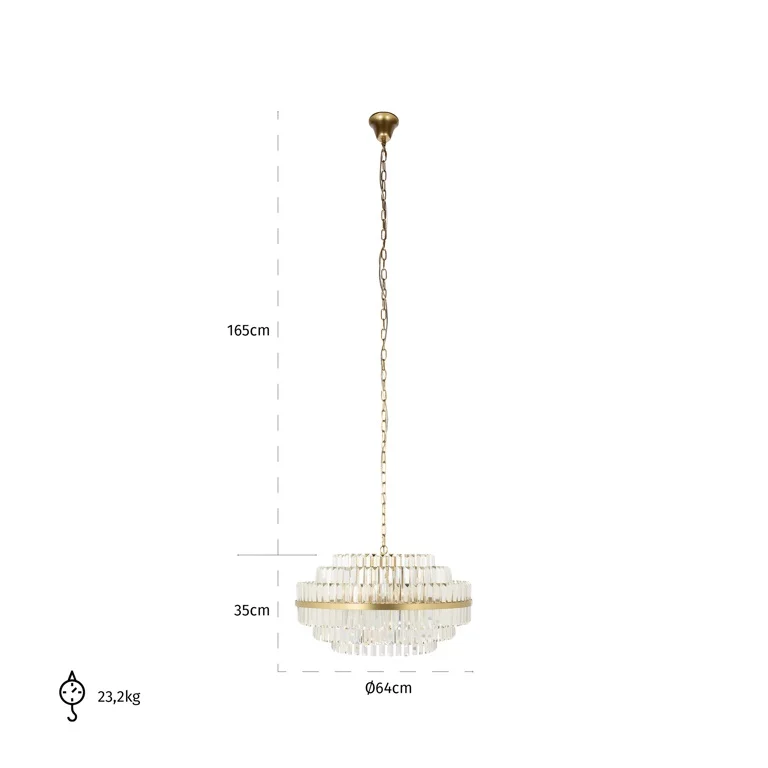 Hängeleuchte Desire – Gold