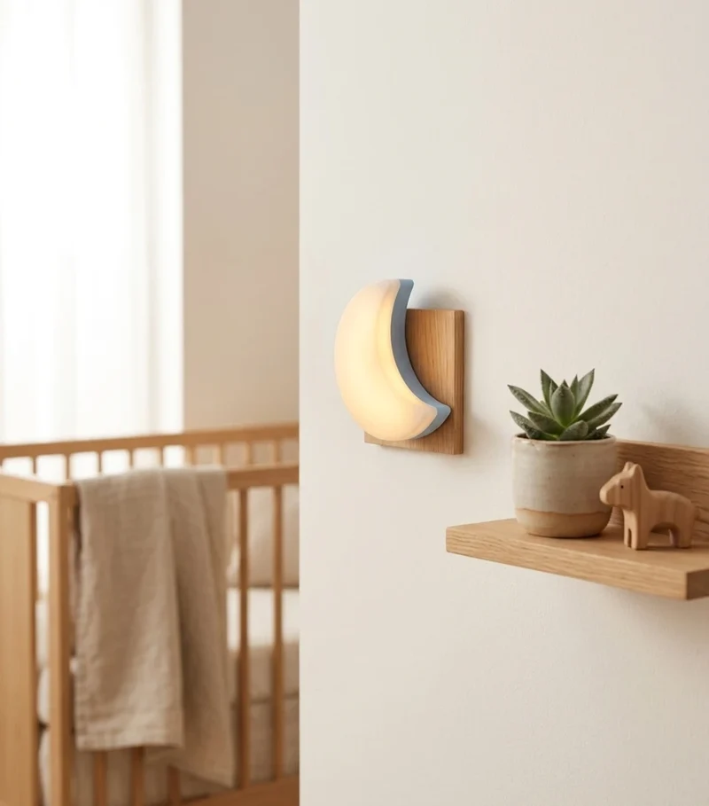 Nachtlicht Steckdose Mond – Lichtautomatik, LED, Weiß