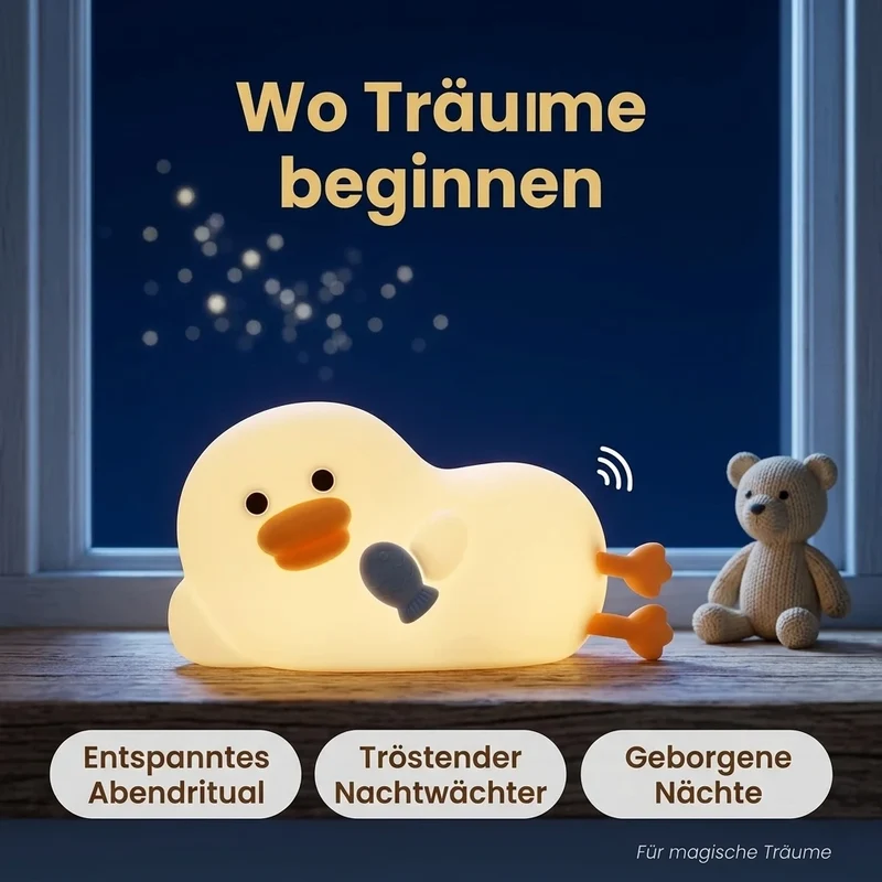 Enten Nachtlicht – Touch, Timer, weich