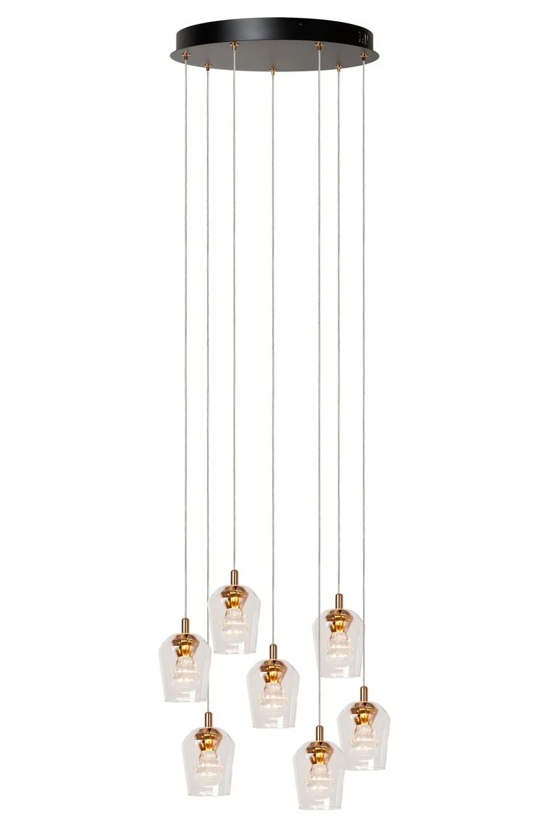 LED-Hängelampe Berliane 7-flammig dimmbar