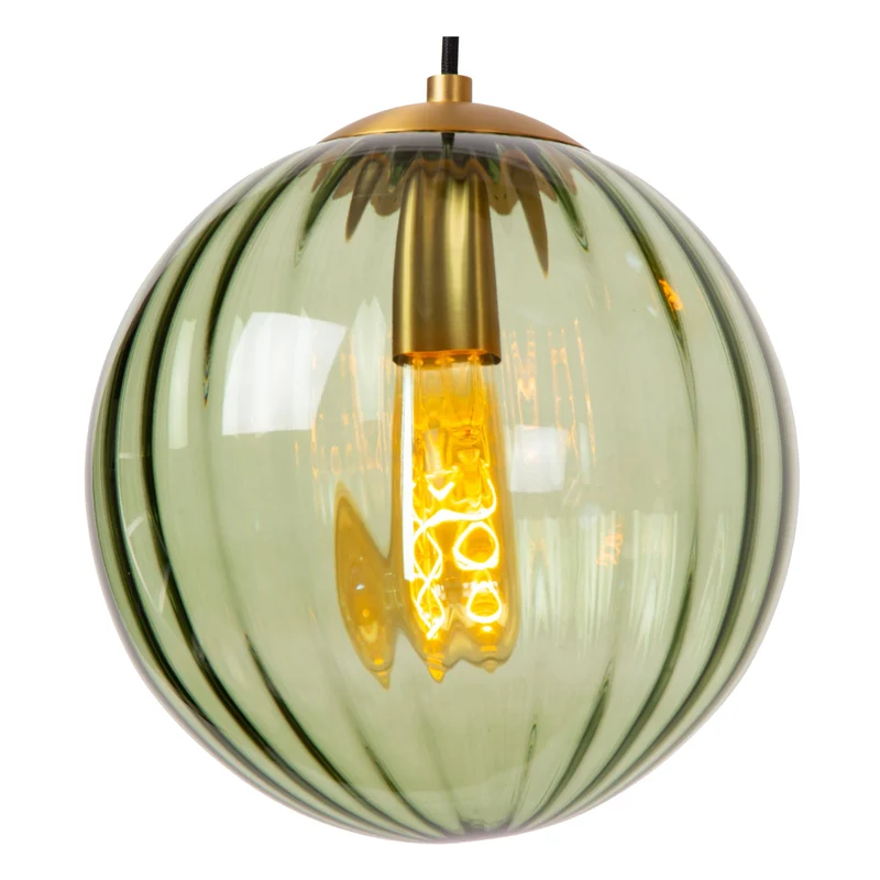 Pendelleuchte Monsaraz mit kugelförmigem Glasschirm