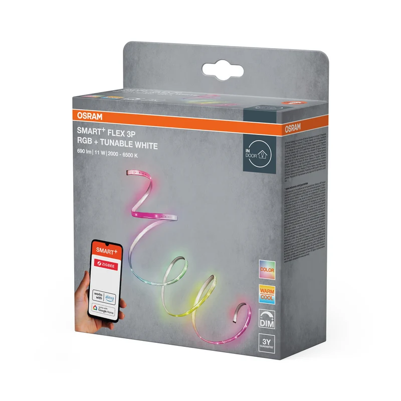OSRAM Wifi SMART+ Flex RGBW 3P, 690lm, 11W, 2000-6500K