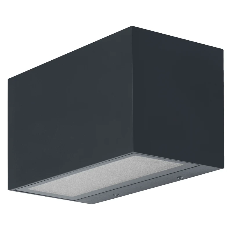 OSRAM SMART+ WiFi Brick Wide LED Wandleuchte Up/Down Dunkelgrau, 14W, 600lm, RGB+W 3000K, WiFi, Alexa, IP44 Außen