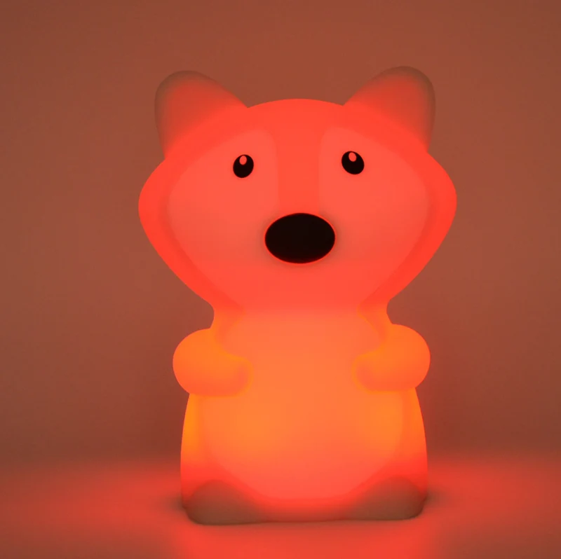 Fuchs Silikon Nachtlicht für Baby Kinderzimmer