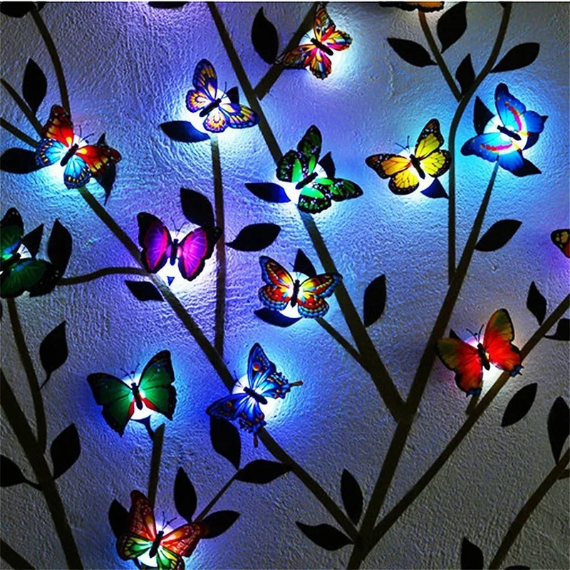 Leuchtende Schmetterling Wandsticker mit LED