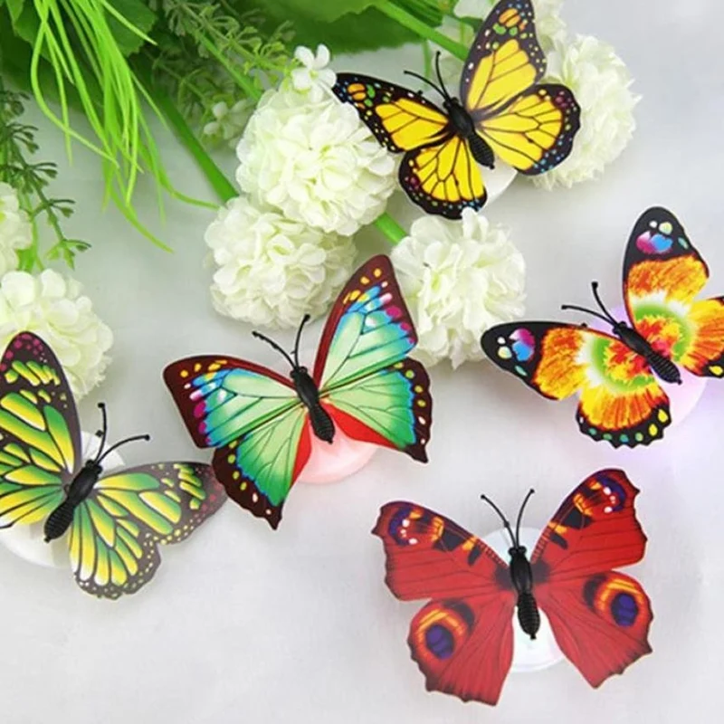 Leuchtende Schmetterling Wandsticker mit LED