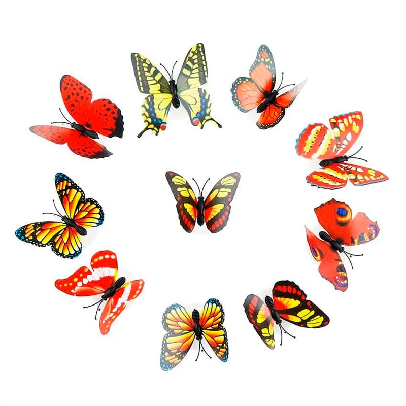 Leuchtende Schmetterling Wandsticker mit LED