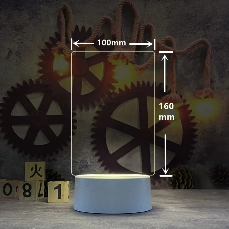 LED Notiztafel Lampe wiederbeschreibbar