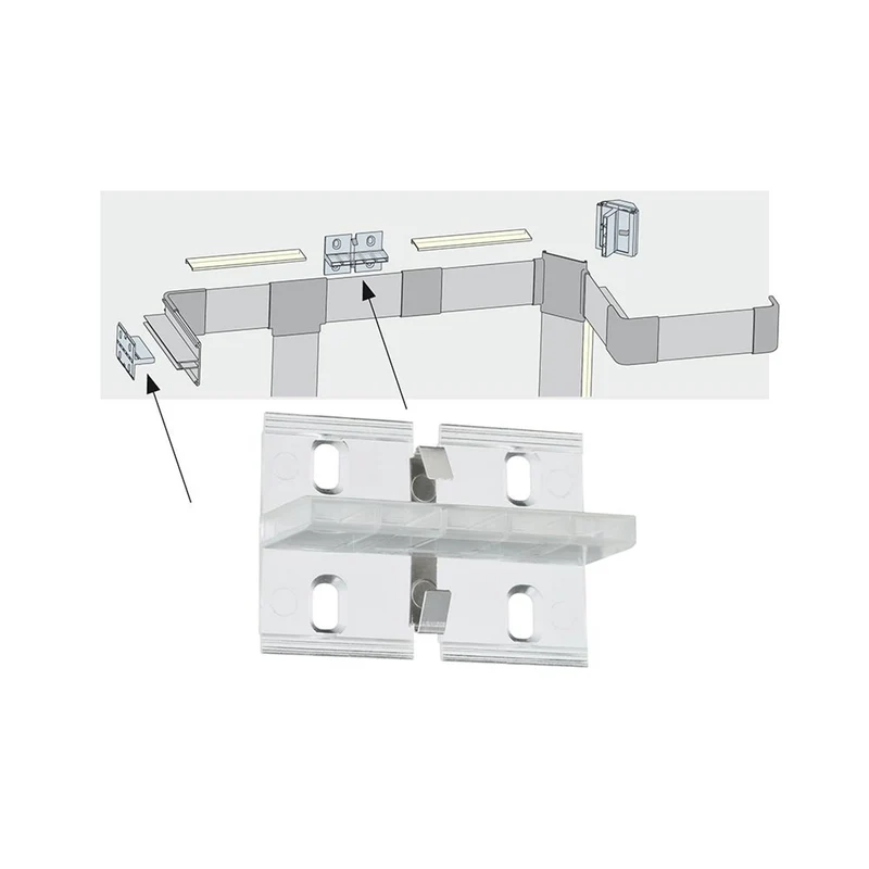 LED Strip Profil Duo 2m Alu-Eloxiert