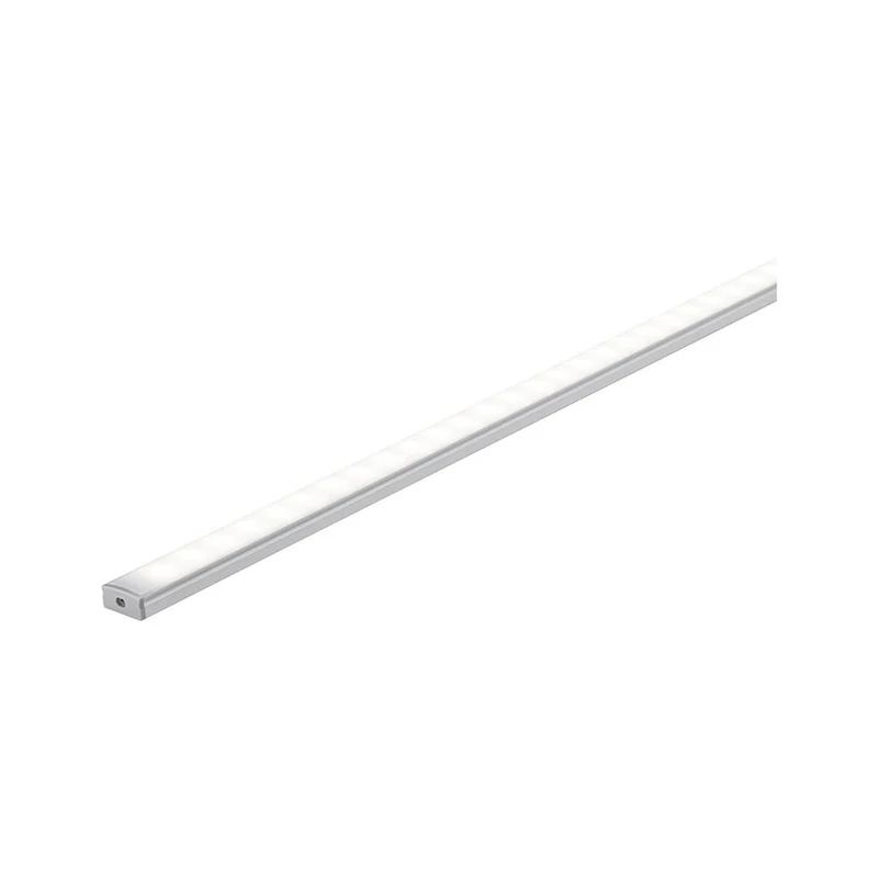 LED Strip Profil Base Weißer Diffusor 2m Alu-Eloxiert Satin