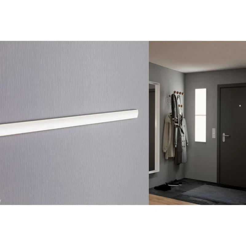 LED Strip Profil Base Weißer Diffusor 2m Alu-Eloxiert Satin