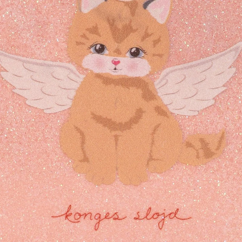 Portemonnaie mit Katze in Cerise Glitter Pink