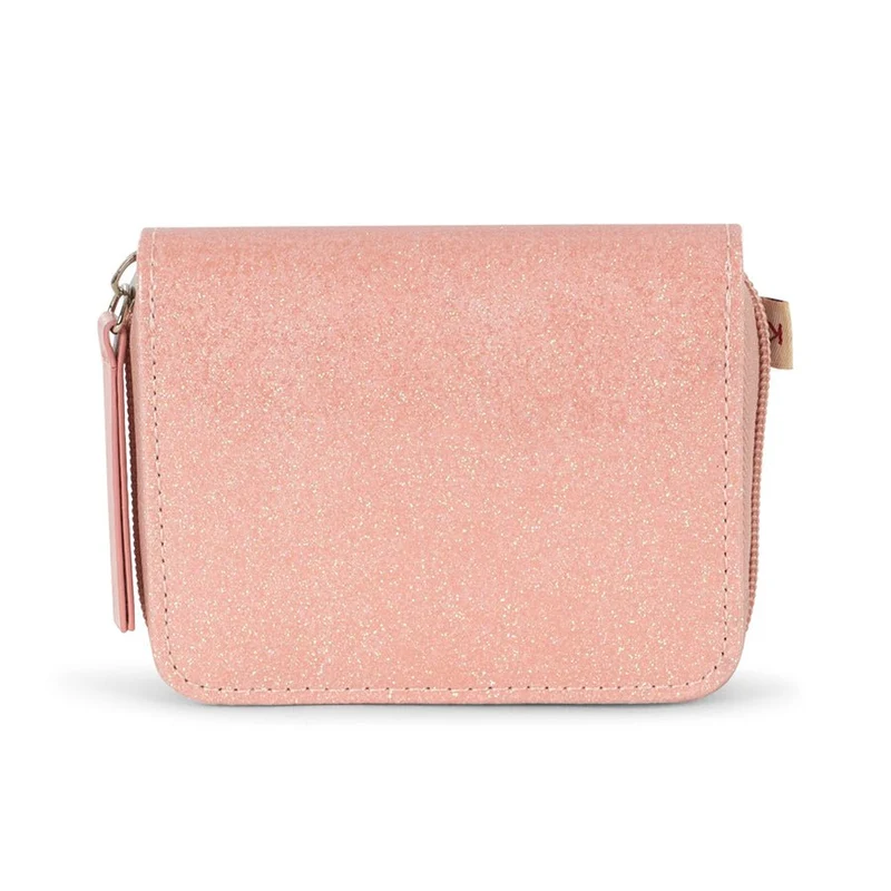 Portemonnaie mit Katze in Cerise Glitter Pink