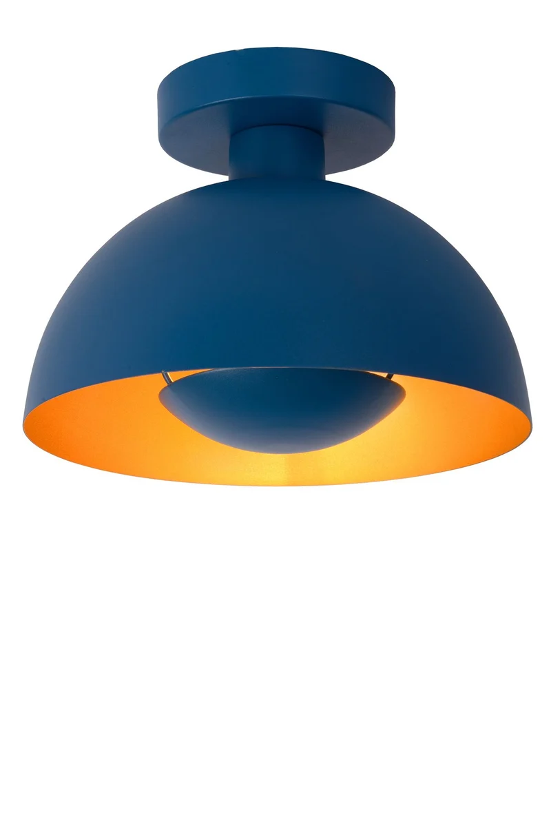 Deckenleuchte Siemon halbrund Ø 25cm dimmbar Stahl
