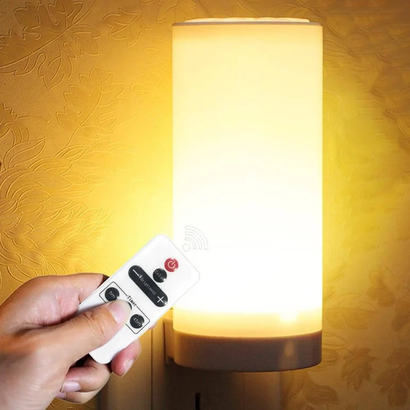 Dimmbares LED Nachtlicht mit Fernbedienung