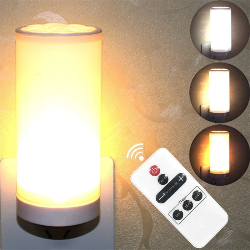 Dimmbares LED Nachtlicht mit Fernbedienung