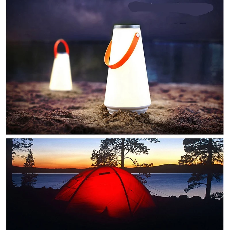 Tragbare LED Campinglampe mit Henkel