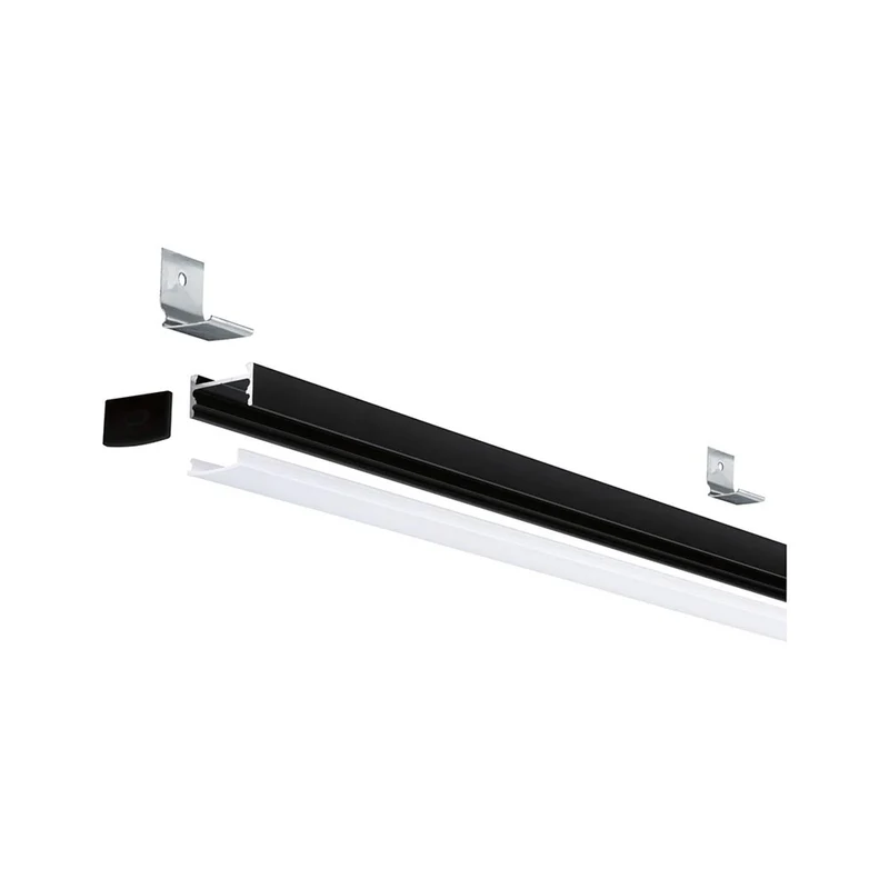 LED Strip Profil Square 1m Schwarz