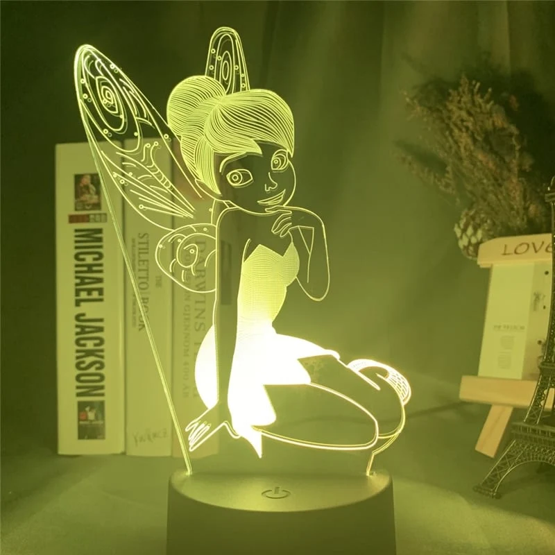 Tinkerbell Fee 3D LED Tischlampe