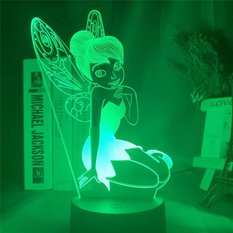Tinkerbell Fee 3D LED Tischlampe