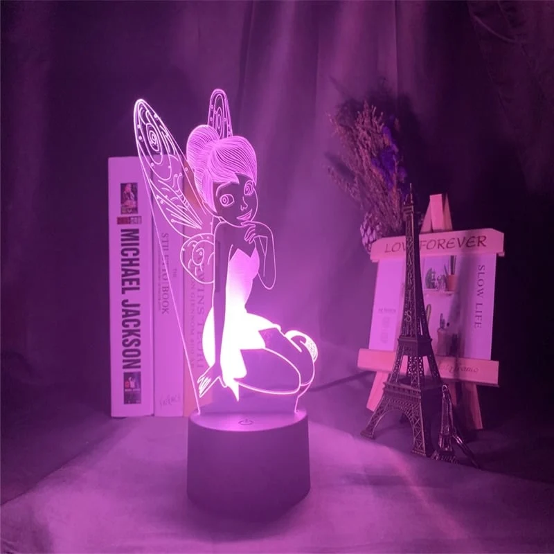 Tinkerbell Fee 3D LED Tischlampe